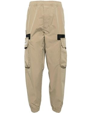 Aape By A Bathing Ape Logo-Appliqué Tapered Cargo Trousers - Natural