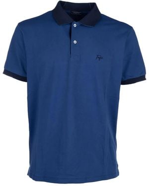 Fefe Poloshirt mit Logo-Stickerei - Blau