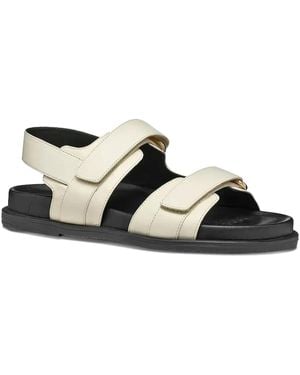 Geox Sandali Con Chiusura A Strappo - Nero