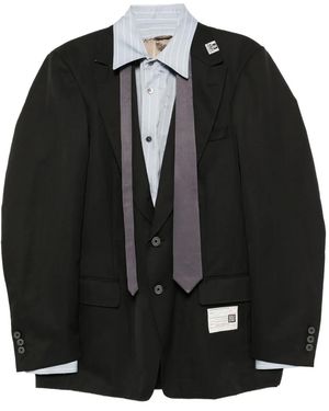 Maison Mihara Yasuhiro Mix-Layered Jacket - Black