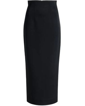 KHAITE The Loxley High-Waisted Skirt - Black