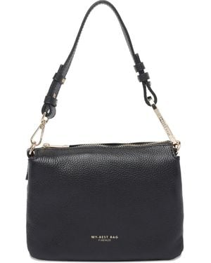 MY BEST BAG Shopper Mit Logo-Stempel - Schwarz