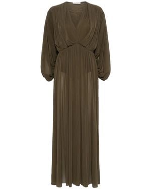 Philosophy Di Lorenzo Serafini V-Neck Maxi Dress - Green