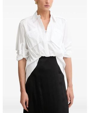 Silvian Heach Murris Layered Panelled Midi Dress - White