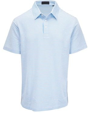 G/FORE Stripe-Patter Polo Shirt - Blue