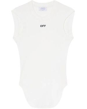 Off-White c/o Virgil Abloh Ribbed Tank Top - White