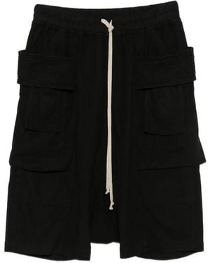 Rick Owens Short Cargo Creatch Pods - Black