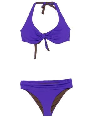 Fisico Bikini À Détail Noué - Purple