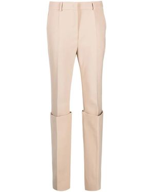 Sportmax Layered Tapered-Leg Pants - Natural