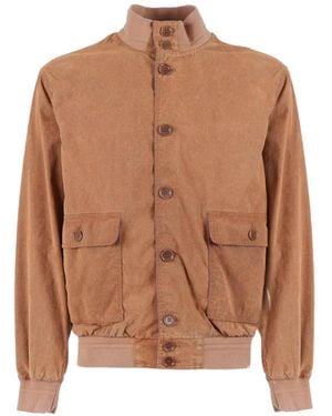 Aspesi Button Flap Jacket - Brown