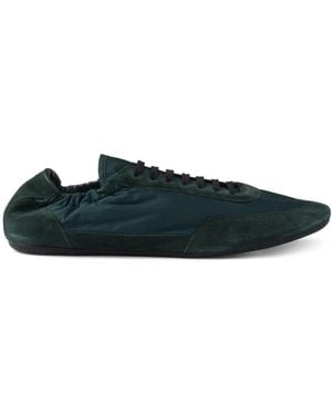 Prada Re-Nylon And Suede Collapse Sneakers - Blue