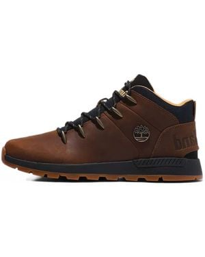 Timberland Mid Sprint Trekker Lace-Up Boots - Brown