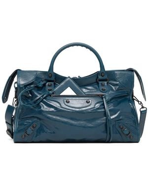 Balenciaga Bolso Shopper City Mediano - Azul