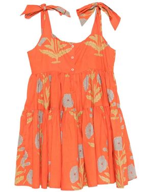 ELLEBLUE Eloise Floral Mini Dress - Orange