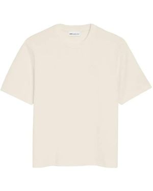 Ami Paris T-Shirt mit Ami de Coeur-Stickerei - Weiß