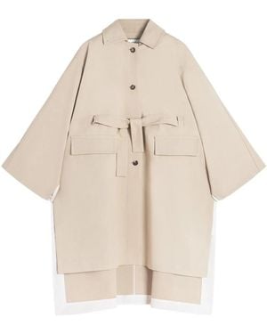 Lanvin スプレッドカラー コート - ナチュラル