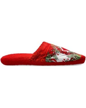Versace I Baroque Slippers - Red