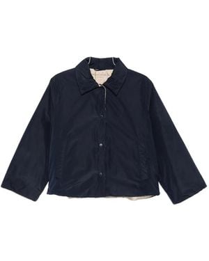 Weekend by Maxmara Button-Up Collared Jacket - Blue
