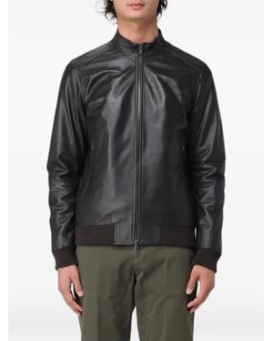 XC Chaqueta Bómber De Piel - Gris