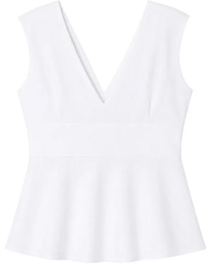 Max Mara V-Neck Top - White