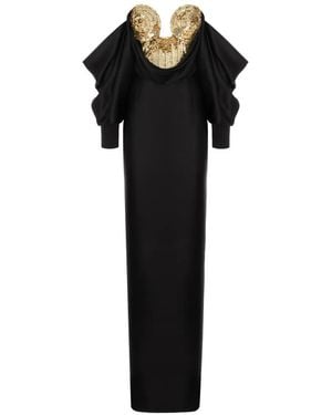 Cristina Savulescu The Warrior Sequin-Embellished Maxi Dress - Black