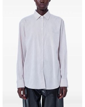 Rohe Striped Button-Down Shirt - White