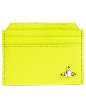 Vivienne Westwood Logo-Plaque Cardholder - Yellow
