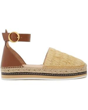 Odissi Lily Almond-Toe Espadrilles - Natural