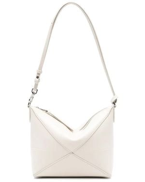 Loewe パズル フォールド クラッチバッグ - ホワイト