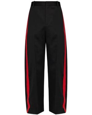 Loewe Pantaloni Con Righe Laterali - Nero
