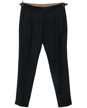 Berwich Retrolong Belt-Loops Trousers - Black