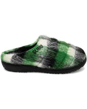 SUBU Chaussons À Carreaux - Vert