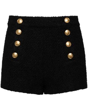 Cynthia Rowley Bardot Bouclé Shorts - Black