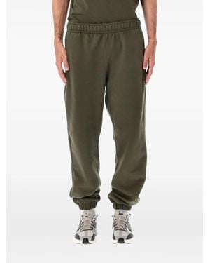 Nike Elastic-Waist Fleece Track Trousers - Green