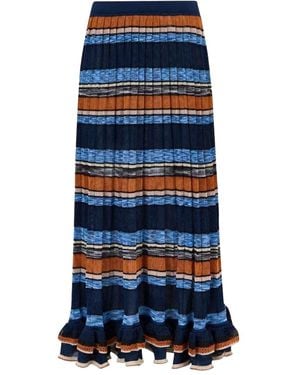 Ulla Johnson Seraphine Maxi Skirt - Blue