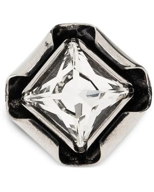Givenchy Crystal-Embellished Geometric Ring - Black