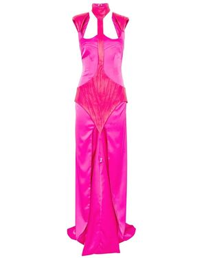 MITILIANE COUTURE Detachable-Panel Maxi Dress - Pink