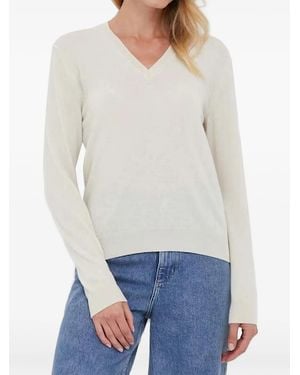 Benetton V-Neck Sweater - White