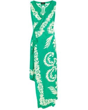 Etro ペイズリー ドレス - グリーン
