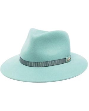 Borsalino Fedora aus Wolle - Grün