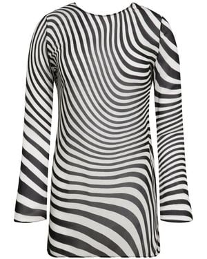 Maison Close Fever Mini Dress - Gray