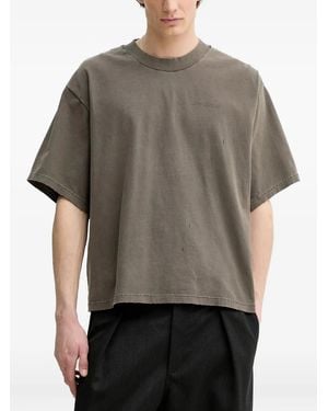 Won Hundred Camiseta con detalle bordado - Gris