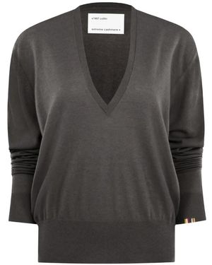 Extreme Cashmere Collin Pullover Mit V-Ausschnitt - Schwarz