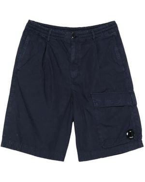 C.P. Company Short Micro-Reps À Détail Verres De Lunettes Signature - Blue