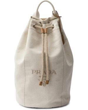 Prada Neutrals Backpacks - Natural