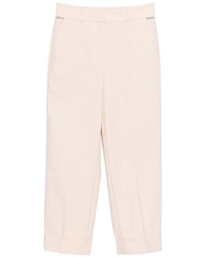 Peserico Cuffed-Hem Pants - White