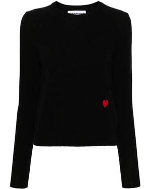Moschino ハートモチーフ セーター - ブラック