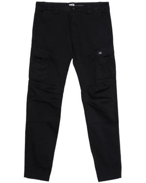C.P. Company Stretch Cargo Trousers - Black