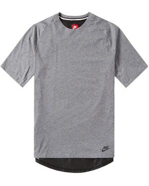 Nike Bonded Short-Sleeve T-Shirt - Grey