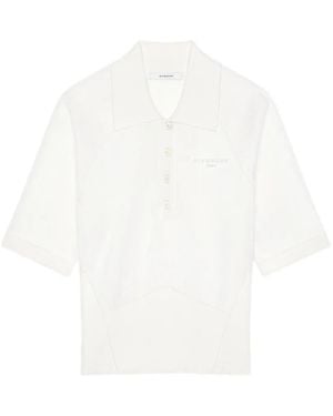 Givenchy Cotton And Silk Polo Shirt - White